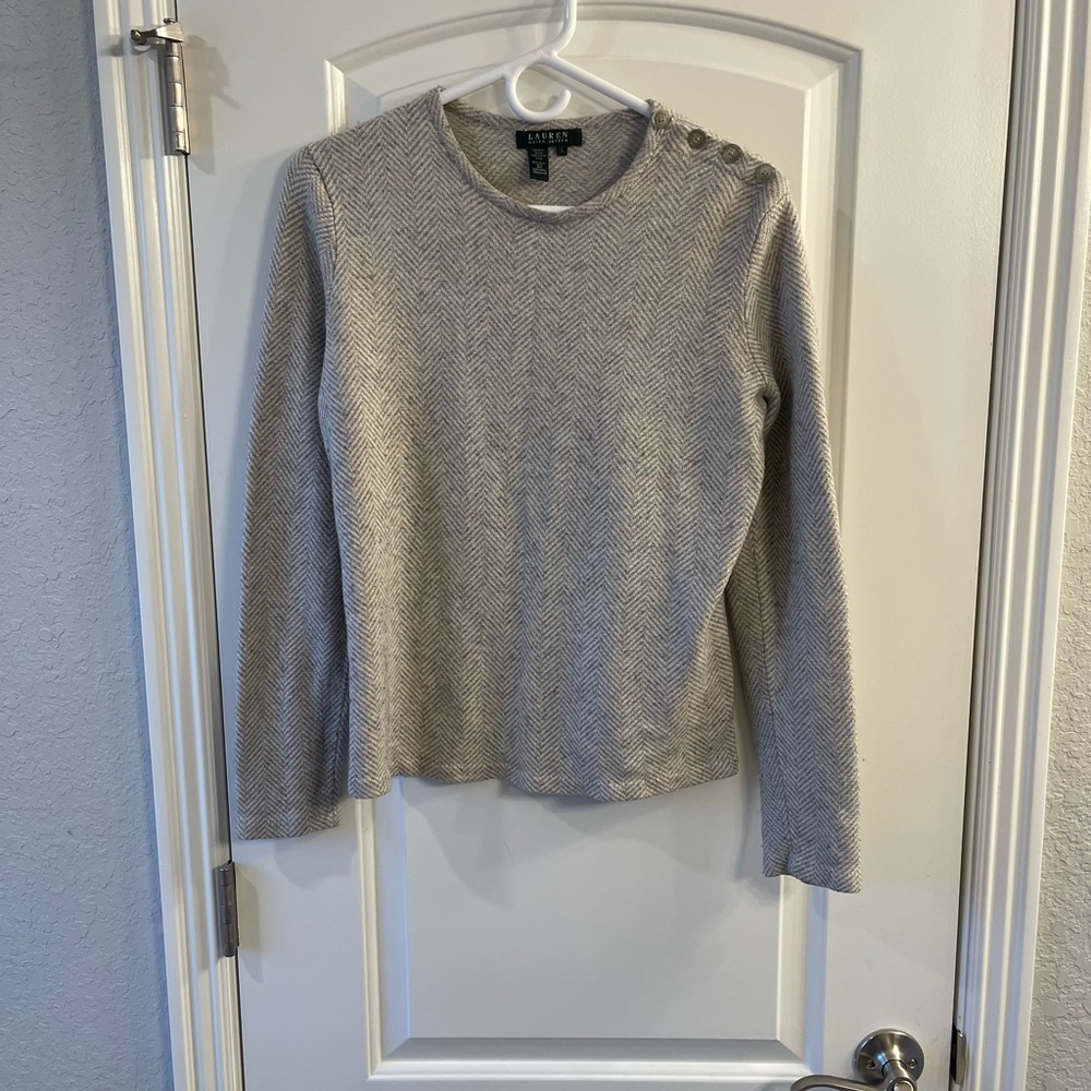 Ralph Lauren button detail sweater